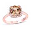 Effy Natural Morganite Ring 1/10 ct tw Diamonds 14K Rose Gold