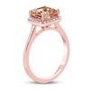 Effy Natural Morganite Ring 1/10 ct tw Diamonds 14K Rose Gold