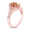 Thumbnail Image 1 of Effy Natural Morganite Ring 1/4 ct tw Diamonds 14K Rose Gold