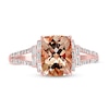 Thumbnail Image 2 of Effy Natural Morganite Ring 1/4 ct tw Diamonds 14K Rose Gold