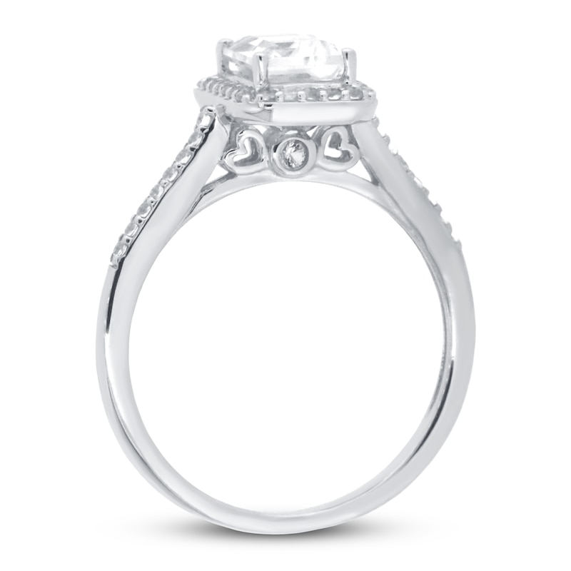 Main Image 2 of Natural White Topaz Ring 10K White Gold