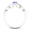 Thumbnail Image 2 of Tanzanite Ring 1/10 ct tw Diamonds 10K White Gold