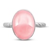 Thumbnail Image 2 of Natural Rose Quartz Ring Sterling Silver
