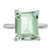 Thumbnail Image 2 of Natural Green Quartz Ring Sterling Silver