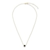 Thumbnail Image 2 of Natural Black Onyx Necklace 14K Yellow Gold