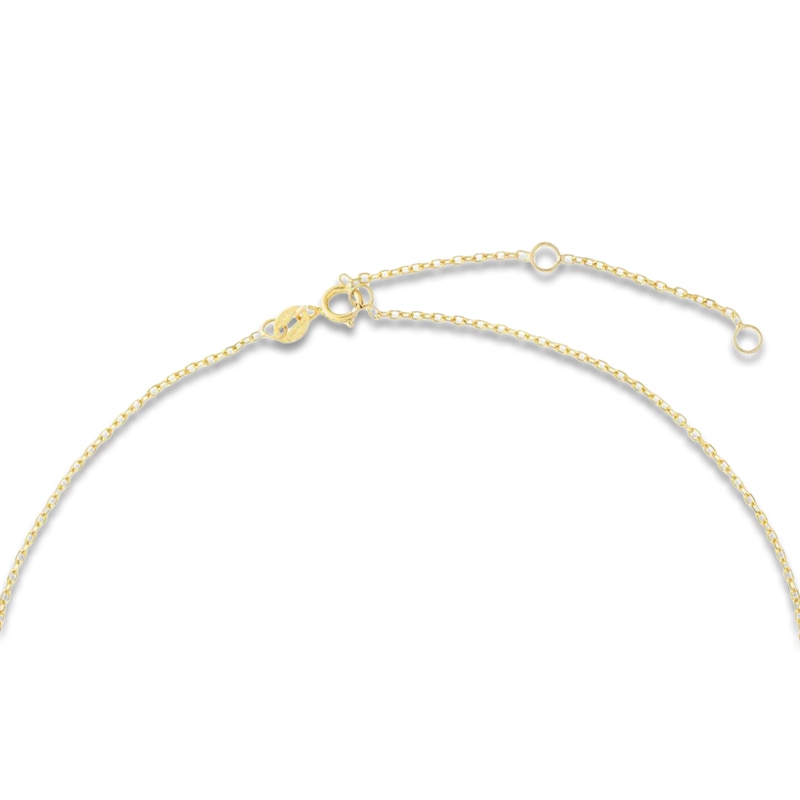 Main Image 3 of Natural Black Onyx Necklace 14K Yellow Gold