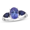 Thumbnail Image 1 of Natural Blue Sapphire & Natural Tanzanite Ring 10K White Gold