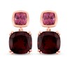 Thumbnail Image 0 of Natural Garnet Earrings 10K Rose Gold