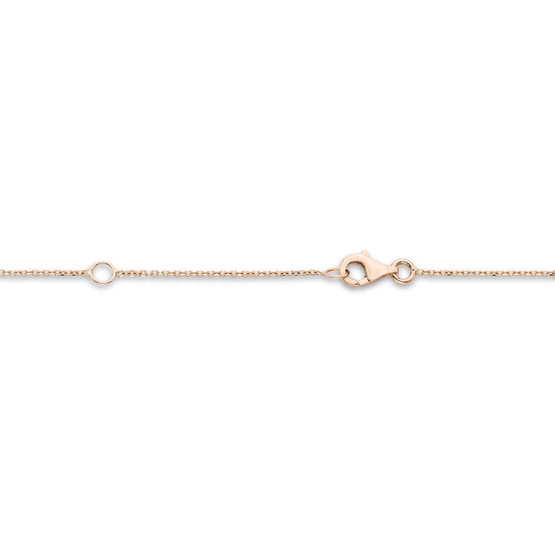 Main Image 2 of Natural Amethyst & Natural Quartz Necklace 10K Rose Gold