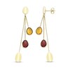 Thumbnail Image 2 of Natural Garnet & Natural Citrine Earrings 10K Yellow Gold