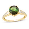 Thumbnail Image 1 of Natural Tourmaline Ring 1/2 ct tw Diamonds 10K Yellow Gold