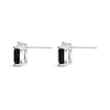 Thumbnail Image 4 of Natural Onyx & Natural White Topaz Earrings Sterling Silver
