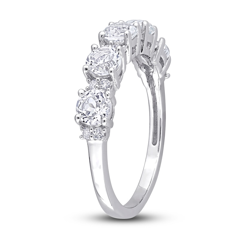 Main Image 3 of Natural White Topaz Stackable Ring Sterling Silver