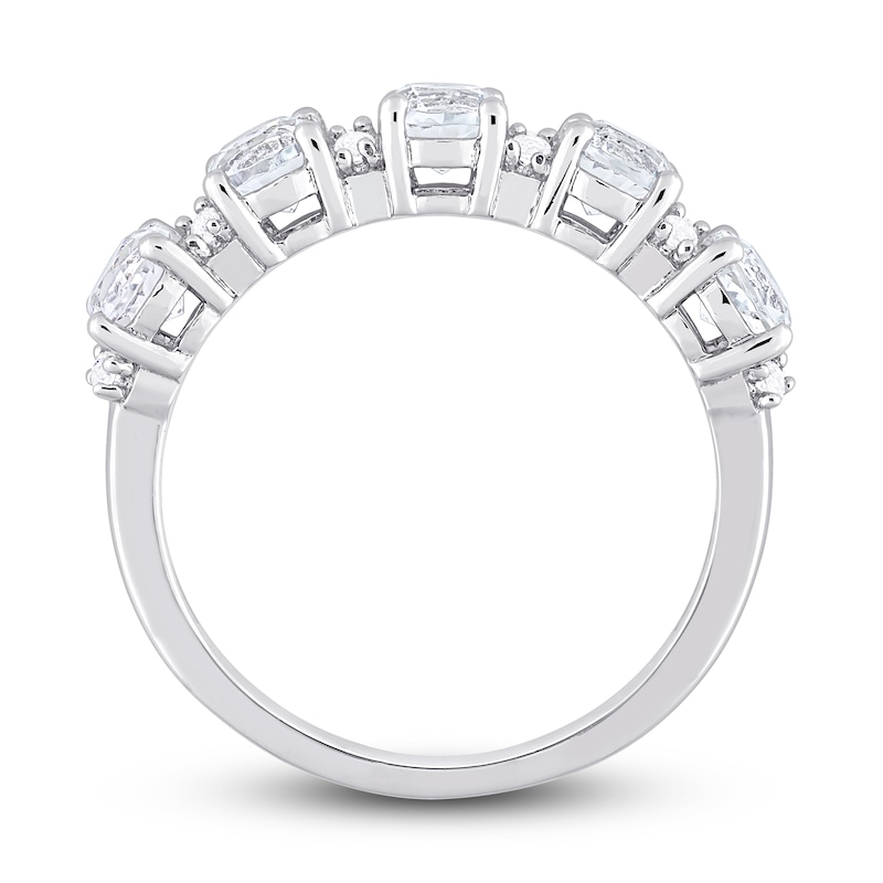 Main Image 4 of Natural White Topaz Stackable Ring Sterling Silver