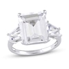 Thumbnail Image 1 of Natural White Topaz 3-Stone Ring Sterling Silver