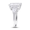 Thumbnail Image 4 of Natural White Topaz 3-Stone Ring Sterling Silver
