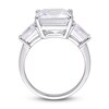 Thumbnail Image 5 of Natural White Topaz 3-Stone Ring Sterling Silver