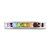 Thumbnail Image 3 of Love Proudly Ring Multi-Color Rainbow 14K White Gold 4MM