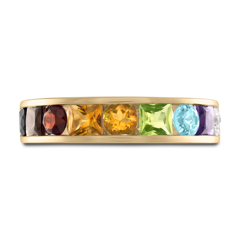 Main Image 3 of Love Proudly Ring Multi-Color Rainbow 14K Yellow Gold 7MM