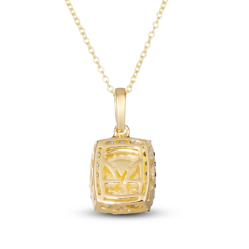 Main Image 3 of Le Vian Natural Opal & Natural Emerald Necklace 1/20 ct tw Diamonds 14K Honey Gold