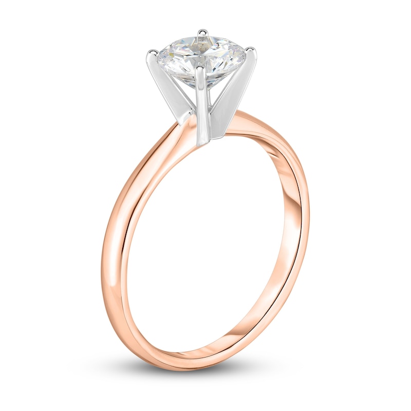 Main Image 2 of Diamond Solitaire Engagement Ring 1/5 ct tw Round 14K Rose Gold (I2/I)