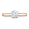 Thumbnail Image 3 of Diamond Solitaire Engagement Ring 1/5 ct tw Round 14K Rose Gold (I2/I)