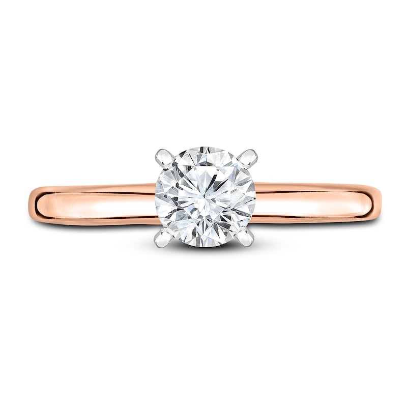 Main Image 3 of Diamond Solitaire Engagement Ring 1/5 ct tw Round 14K Rose Gold (I2/I)