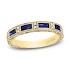 Thumbnail Image 0 of Kirk Kara Natural Blue Sapphire Anniversary Band 1/20 ct tw Diamonds 18K Yellow Gold