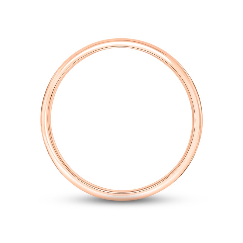 Polished Wedding Band 14K Rose Gold 3.0mm