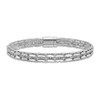 Men's Polished Chain Bracelet 14K White Gold 7.2mm 8.5"