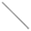 Men's Polished Chain Bracelet 14K White Gold 7.2mm 8.5"