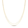 Thumbnail Image 1 of Mixed Solid Chain Necklace 14K Yellow Gold 18" Adj.