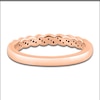 Thumbnail Image 3 of Diamond Wedding Band 1/10 ct tw Round 14K Rose Gold