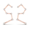 Thumbnail Image 1 of Diamond Leo Constellation Earrings 1/8 ct tw Round 14K Rose Gold