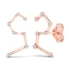 Thumbnail Image 4 of Diamond Leo Constellation Earrings 1/8 ct tw Round 14K Rose Gold