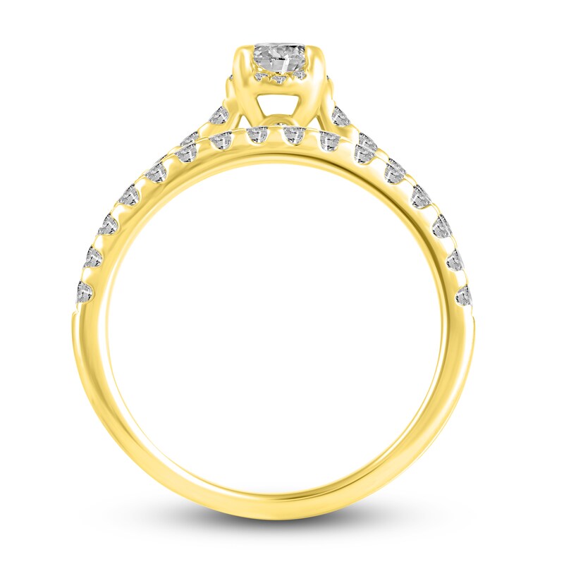 Main Image 2 of Diamond Bridal Set 1 ct tw Round 14K Yellow Gold
