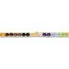 Thumbnail Image 3 of 1933 by Esquire Men's Natural Multi-Gemstone Tennis Necklace 14K Yellow Gold-Plated Sterling Silver 22"