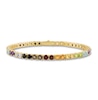 Thumbnail Image 0 of 1933 by Esquire Men's Natural Multi-Gemstone Tennis Bracelet 14K Yellow Gold-Plated Sterling Silver 8.5"
