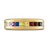 Thumbnail Image 3 of 1933 by Esquire Men's Natural Multi-Gemstone Ring 14K Yellow Gold-Plated Sterling Silver