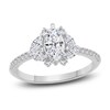 Thumbnail Image 1 of Diamond Engagement Ring 1 ct tw Marquise/Round 14K White Gold