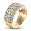 Vera Wang WISH Diamond Wedding Band 2 ct tw Round 18K Yellow Gold