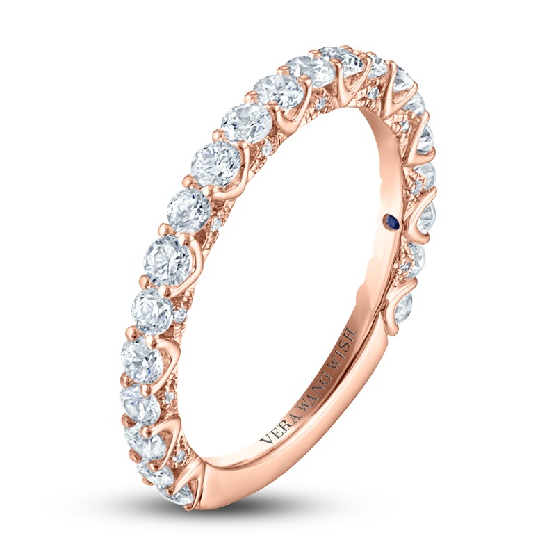 Vera Wang WISH Diamond Anniversary Band 1 ct tw Round 18K Rose Gold