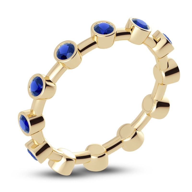 Main Image 2 of Juliette Maison Natural Blue Sapphire Ring 10K Yellow Gold