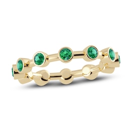 Juliette Maison Natural Emerald 10K Yellow Gold