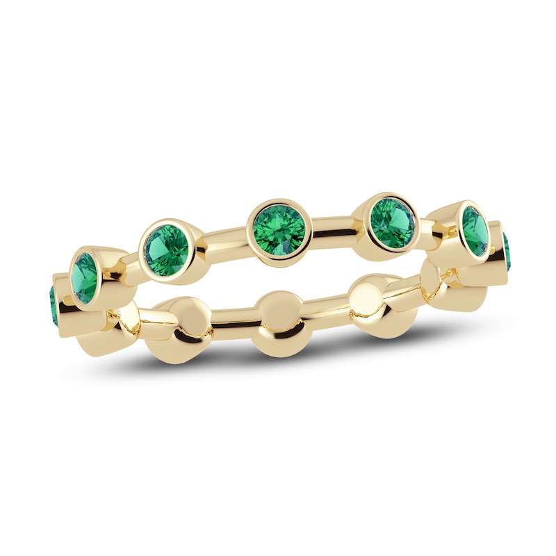 Main Image 1 of Juliette Maison Natural Emerald 10K Yellow Gold