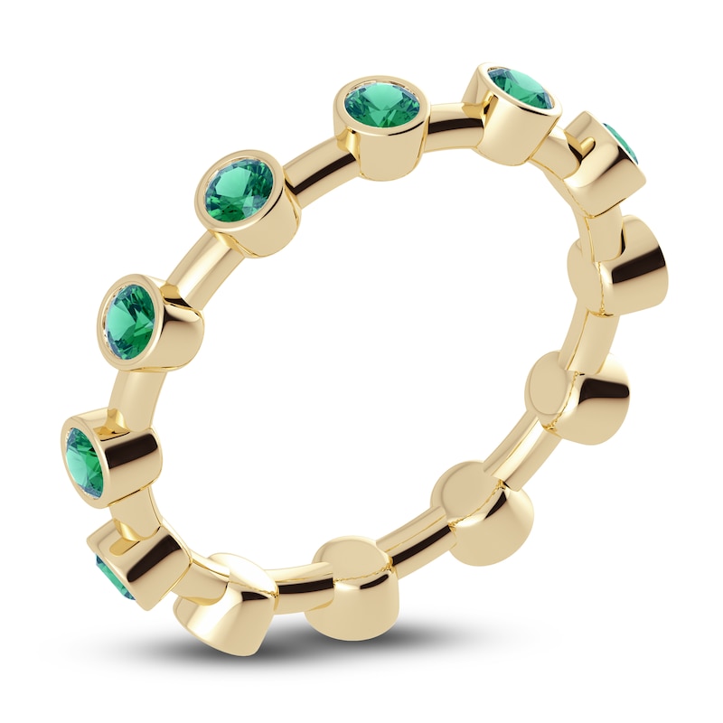 Main Image 2 of Juliette Maison Natural Emerald 10K Yellow Gold