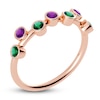 Thumbnail Image 2 of Juliette Maison Natural Amethyst & Natural Emerald Ring 10K Rose Gold