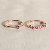 Thumbnail Image 4 of Juliette Maison Natural Citrine & Natural Garnet Ring 10K White Gold