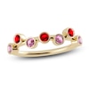 Thumbnail Image 1 of Juliette Maison Natural Ruby & Natural Pink Tourmaline Ring 10K Yellow Gold