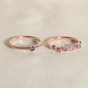 Thumbnail Image 4 of Juliette Maison Natural Blue Zircon & Natural Amethyst Ring 10K Rose Gold